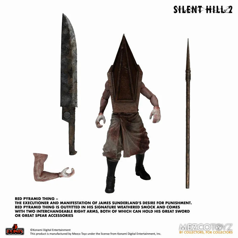 5 Point Silent Hill 2 Red Pyramid Thing & Bubble Head Nurse 3.75 Inch Action Figure Deluxe Setㅤ – Mezco – ActionFigureBrasil