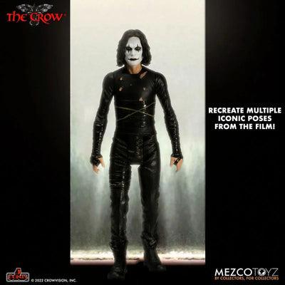 5 Point / The Crow: Eric Draven 3.75 Inch Action Figure Deluxe Setㅤ – Mezco – ActionFigureBrasil — ângulo diferente