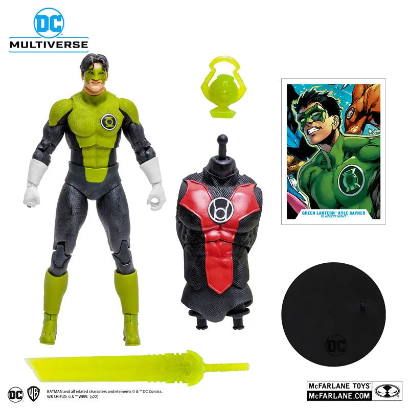 7 Inch, Action Figure #155 Green Lantern (Kyle Rayner) [Comic/Blackest Night]ㅤ – McFarlane Toys – ActionFigureBrasil
