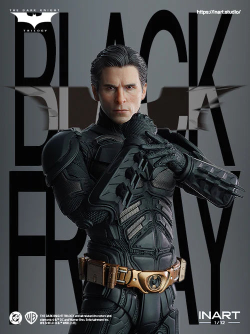Figura de Batman: El Caballero Oscuro: La Leyenda Renace (versión Deluxe) de Queen Studios InArt, escala 1/12, HgM0001 