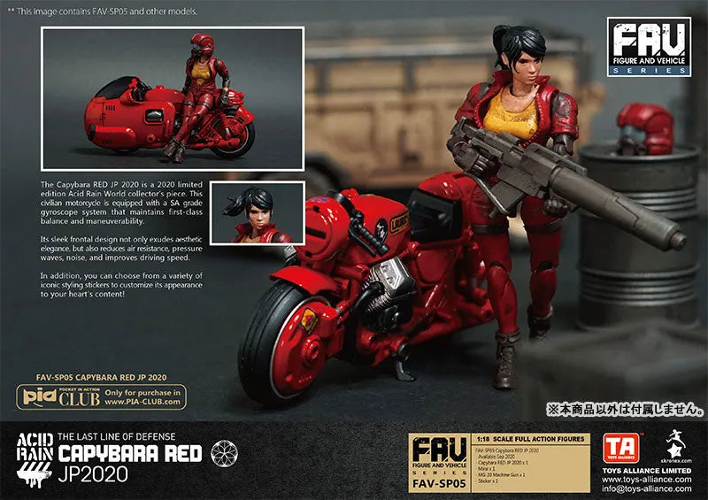 Acid Rain - FAV-SP05 Capybara Red JP2020 - Mirai - 1/18 (Toys Alliance Limited)ㅤ – Toys Alliance – ActionFigureBrasil