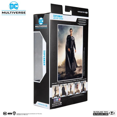 Action Figure Superman (Black Suit) "Zack Snyder's Justice League"ㅤ – McFarlane Toys – ActionFigureBrasil — ângulo diferente