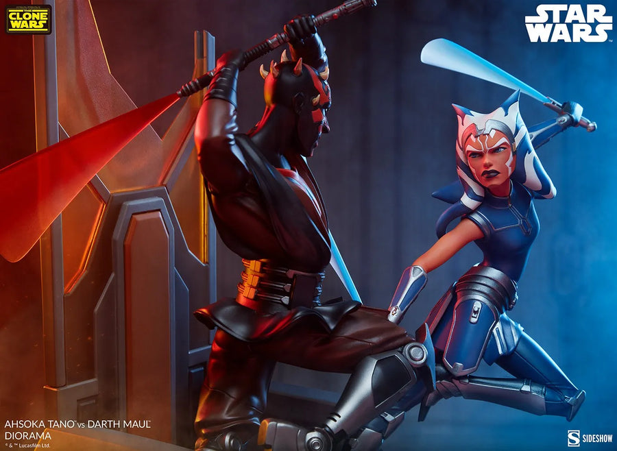 Ahsoka Tano vs Darth Maul - LIMITED EDITION: 2500 – Sideshow Collectibles – ActionFigure Brasil