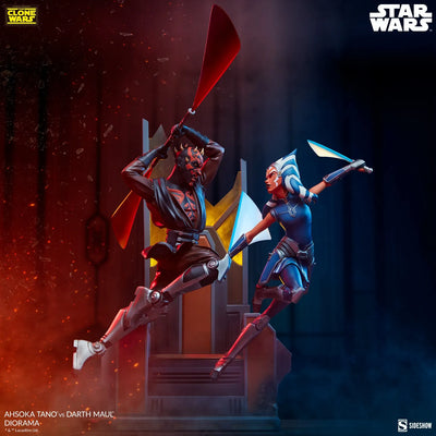 Ahsoka Tano vs Darth Maul - LIMITED EDITION: 2500 – Sideshow Collectibles – ActionFigure Brasil — iluminação de estúdio
