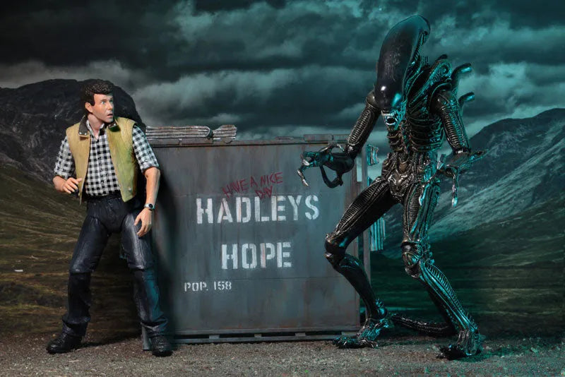 Alien / 7 Inch Action Figure Series: Hadleys Hope, Carter Burke & Concept Warrior Setㅤ – NECA – ActionFigureBrasil