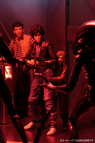 Alien / 7 Inch Action Figure Series: Hadleys Hope, Carter Burke & Concept Warrior Setㅤ – NECA – ActionFigureBrasil — ambientada