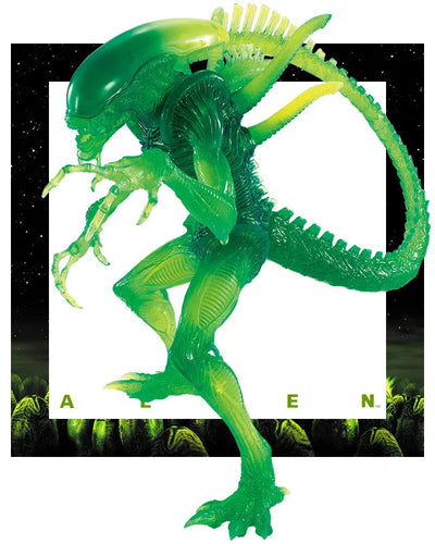 Alien: Resurrection - Alien Warrior - Super Special Series - Skeleton Green ver. (FuRyu)ㅤ – FuRyu – ActionFigureBrasil — ângulo diferente
