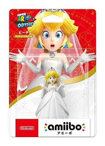 amiibo - Super Mario Series - Peach - Wedding Outfitㅤ – Nintendo – ActionFigureBrasil