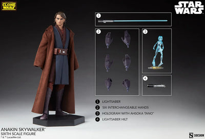 Anakin Skywalker - LIMITED EDITION – Sideshow Collectibles – ActionFigure Brasil — acessórios