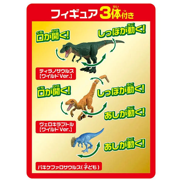 Ania Ania Zukan My First Dinosaur Strong One on Land Setㅤ – Takara Tomy – ActionFigureBrasil