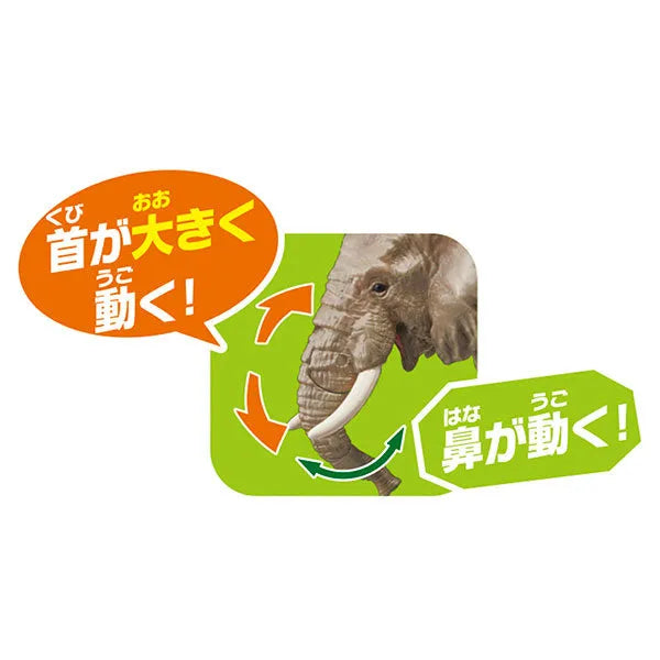 Ania AS-02 African Elephant (w/Orange)ㅤ – Takara Tomy – ActionFigureBrasil