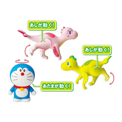 Ania "Movie Doraemon: Nobita' New Dinosaur" Doraemon & Kyu & Myu (Infancy)ㅤ – Takara Tomy – ActionFigureBrasil — ângulo diferente