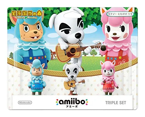 Animal Crossing - amiibo - Cyrus, K.K. & Reese Setㅤ – Nintendo – ActionFigureBrasil