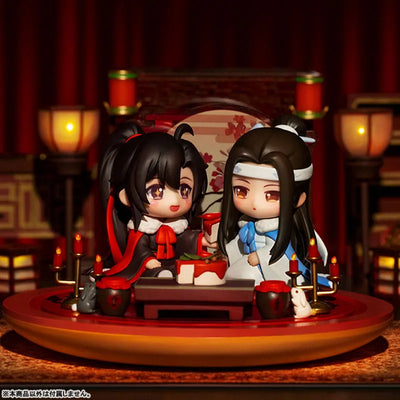 Anime "The Master of Diabolism" Wei Wuxian & Lan Wangji Set Enjoying Wine Under the Moon Ver. Deformed Figure 2 Figures Setㅤ – QINGCANG – ActionFigureBrasil — embalagem