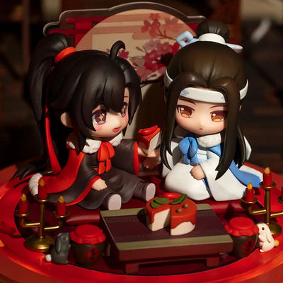 Anime "The Master of Diabolism" Wei Wuxian & Lan Wangji Set Enjoying Wine Under the Moon Ver. Deformed Figure 2 Figures Setㅤ – QINGCANG – ActionFigureBrasil — ambientada