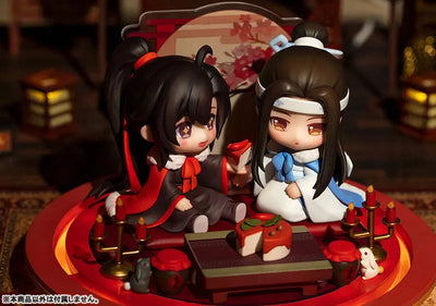 Anime "The Master of Diabolism" Wei Wuxian & Lan Wangji Set Enjoying Wine Under the Moon Ver. Deformed Figure 2 Figures Setㅤ – QINGCANG – ActionFigureBrasil — iluminação de estúdio