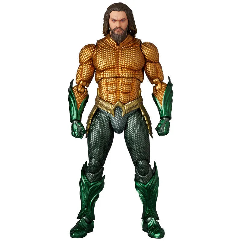 Aquaman and the Lost Kingdom - Aquaman - Mafex (No.267) - Gold ＆ Green Suit (Medicom Toy)ㅤ – Medicom Toy – ActionFigureBrasil
