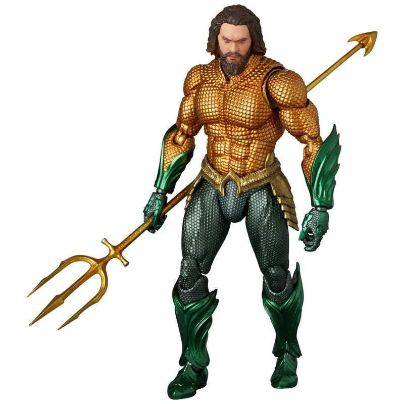 Aquaman and the Lost Kingdom - Aquaman - Mafex (No.267) - Gold ＆ Green Suit (Medicom Toy)ㅤ – Medicom Toy – ActionFigureBrasil