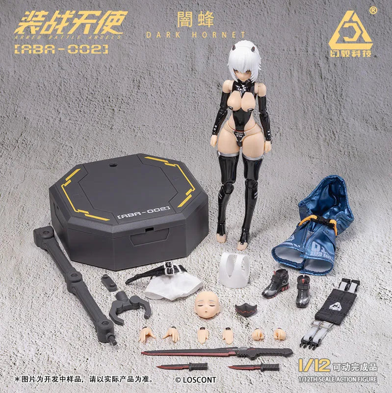 Armed Battle Angels Series - ABA-002 - Dark Hornet - 1/12 (LOSCONT)ㅤ – Loscont – ActionFigureBrasil