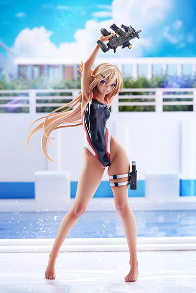 ARMS NOTE - Sueibu no Kouhai - 1/7 - Akairo Line no Mizugi Ver. (Amakuni, Hobby Japan) [Shop Exclusive]ㅤ – Amakuni – ActionFigureBrasil — com base expositora