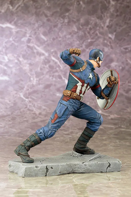ARTFX+ - Captain America Civil War: Captain America Civil War 1/10 Easy Assembly Kitㅤ – Kotobukiya – ActionFigureBrasil