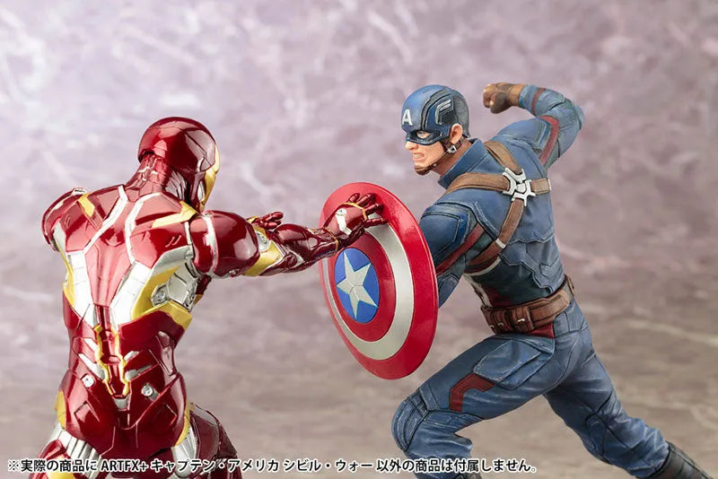 ARTFX+ - Captain America Civil War: Captain America Civil War 1/10 Easy Assembly Kitㅤ – Kotobukiya – ActionFigureBrasil