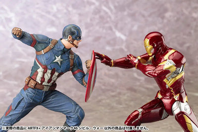 ARTFX+ - Captain America Civil War: Iron Man MARK46 Civil War 1/10 Easy Assembly Kitㅤ – Kotobukiya – ActionFigureBrasil — close