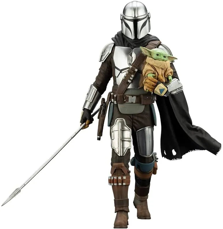 ARTFX+ Mandalorian - Mandalorian & Grogu with Beskar Spear - 1/10 (Kotobukiya)ㅤ – Kotobukiya – ActionFigureBrasil