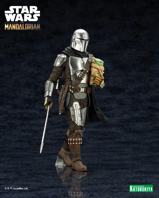 ARTFX+ Mandalorian - Mandalorian & Grogu with Beskar Spear - 1/10 (Kotobukiya)ㅤ – Kotobukiya – ActionFigureBrasil