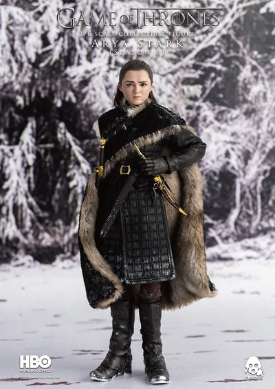 Arya Stark (Season 8) – Threezero – ActionFigure Brasil — com base expositora