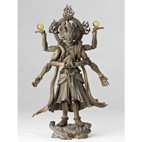 Ashura - Revoltech - Revoltech Takeya - 03EX - Wood Ver. (Kaiyodo)ㅤ – Kaiyodo – ActionFigureBrasil