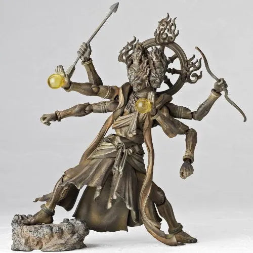 Ashura - Revoltech - Revoltech Takeya - 03EX - Wood Ver. (Kaiyodo)ㅤ – Kaiyodo – ActionFigureBrasil