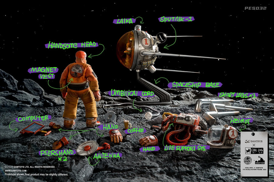 Astronaut and Sputnik 1 – Damtoys – ActionFigure Brasil
