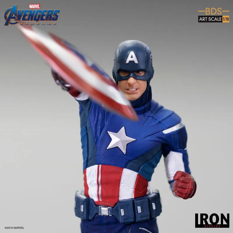 Avengers: Endgame/ Captain America 2012 1/10 Art Scale Statueㅤ – Iron Studios – ActionFigureBrasil
