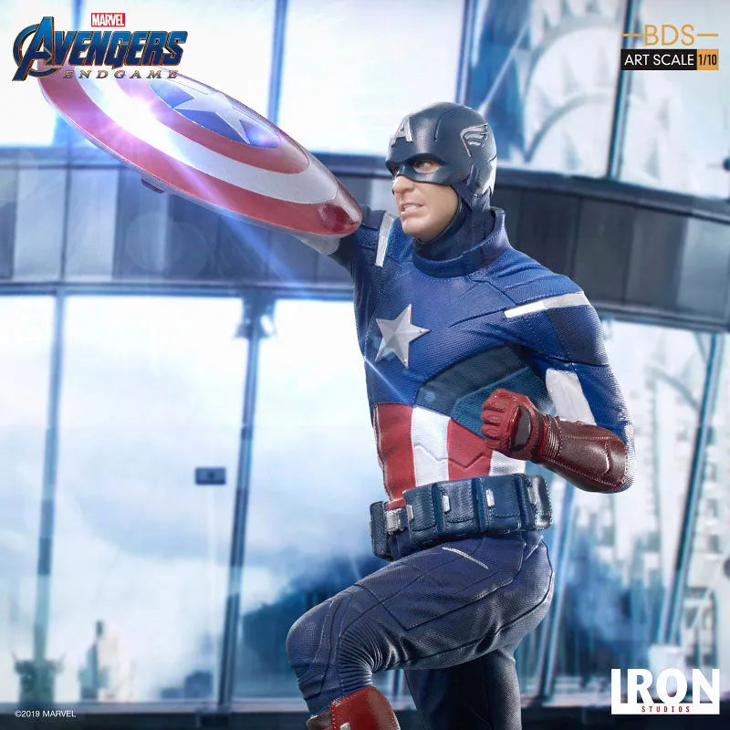 Avengers: Endgame/ Captain America 2012 1/10 Art Scale Statueㅤ – Iron Studios – ActionFigureBrasil