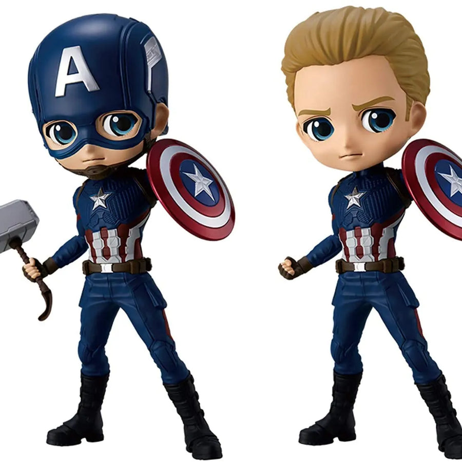 Avengers: Endgame - Captain America - Q Posket - Q Posket Marvel - Set Of 2 (Bandai Spirits)ㅤ – Bandai Spirits – ActionFigureBrasil