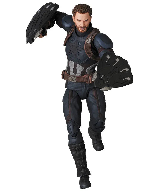 Avengers: Infinity War - Captain America - Mafex No.122 - Infinity War Ver. (Medicom Toy)ㅤ – Medicom Toy – ActionFigureBrasil