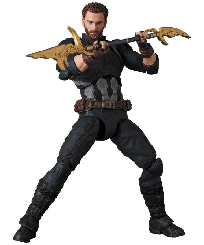 Avengers: Infinity War - Captain America - Mafex No.122 - Infinity War Ver. (Medicom Toy)ㅤ – Medicom Toy – ActionFigureBrasil
