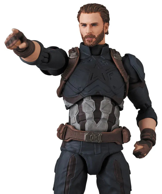Avengers: Infinity War - Captain America - Mafex No.122 - Infinity War Ver. (Medicom Toy)ㅤ – Medicom Toy – ActionFigureBrasil