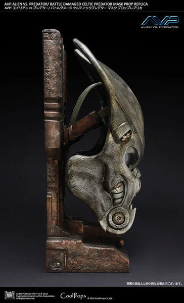 AVP Alien vs Predator Battle Damaged Celtic Predator Mask Prop Replicaㅤ – CoolProps – ActionFigureBrasil — embalagem