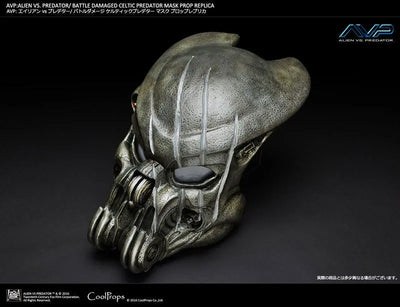 AVP Alien vs Predator Battle Damaged Celtic Predator Mask Prop Replicaㅤ – CoolProps – ActionFigureBrasil — detalhe do produto