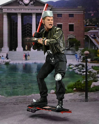 Back To The Future PART 2/ Griff Tannen Ultimate 7 Inch Action Figureㅤ – NECA – ActionFigureBrasil — com base expositora