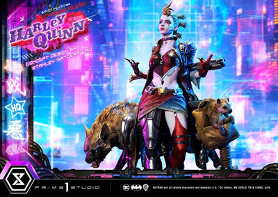 Batman - Bud - Harley Quinn - Lou - Ultimate Premium Masterline (UPMDC-08) - 1/4 - Cyberpunk (Prime 1 Studio)ㅤ – Prime 1 Studio – ActionFigureBrasil — com base expositora
