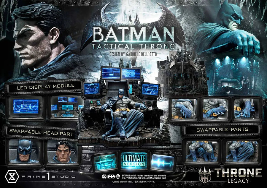 Batman Tactical Throne (Ultimate Bonus Version) - LIMITED EDITION: 150 (Ultimate Bonus Version) – Prime 1 Studio – ActionFigure Brasil
