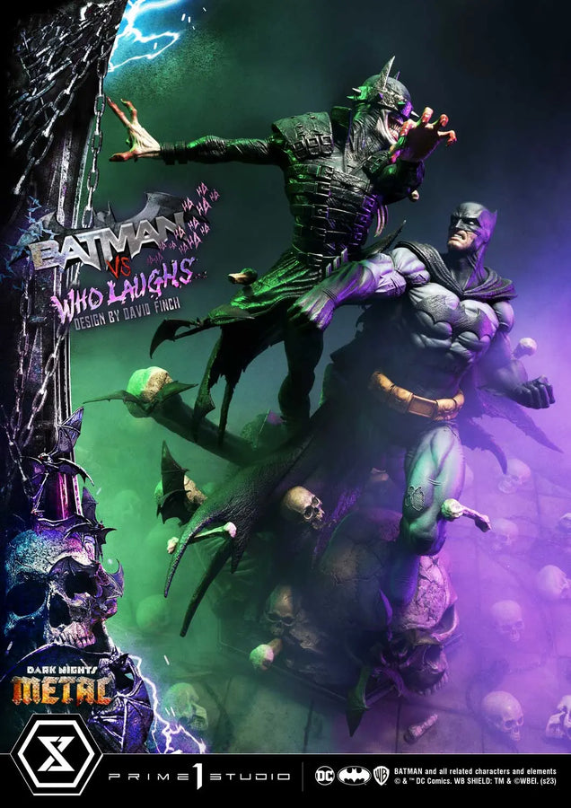 Batman versus Batman Who Laughs (Deluxe Bonus Version) Dark Nights: Metal (Comics) – Prime1Studio – ActionFigure Brasil