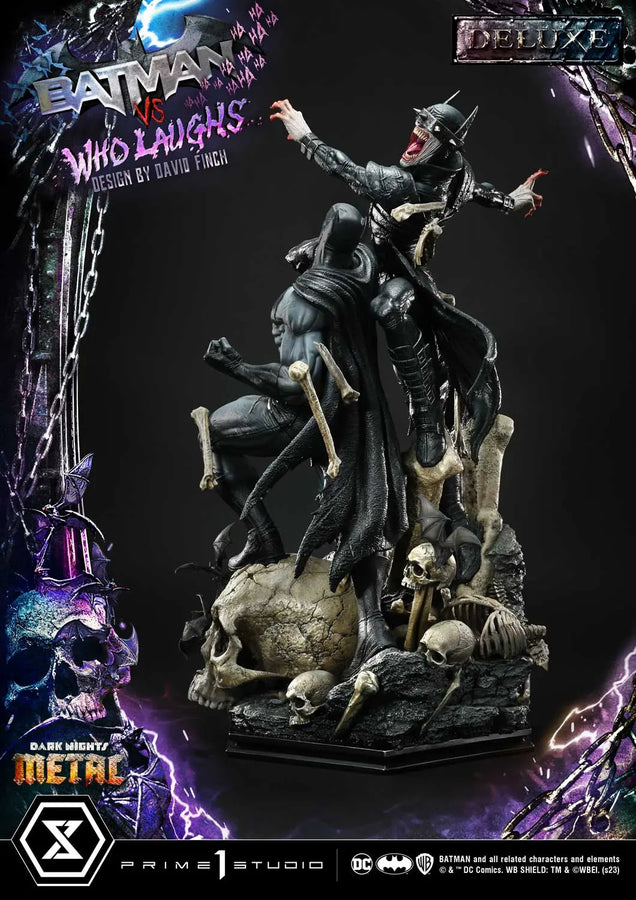 Batman versus Batman Who Laughs (Deluxe Bonus Version) Dark Nights: Metal (Comics) – Prime1Studio – ActionFigure Brasil