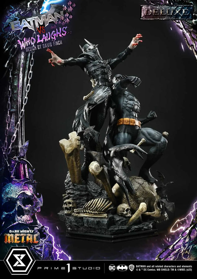 Batman versus Batman Who Laughs (Deluxe Bonus Version) Dark Nights: Metal (Comics) – Prime1Studio – ActionFigure Brasil