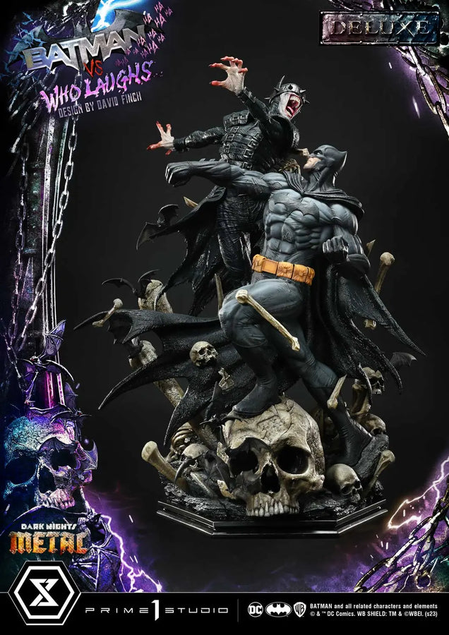 Batman versus Batman Who Laughs (Deluxe Bonus Version) Dark Nights: Metal (Comics) – Prime1Studio – ActionFigure Brasil