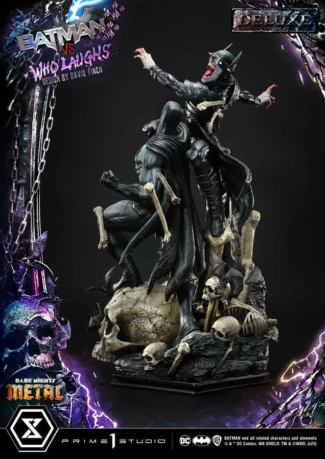 Batman versus Batman Who Laughs (Deluxe Bonus Version) Dark Nights: Metal (Comics) – Prime1Studio – ActionFigure Brasil