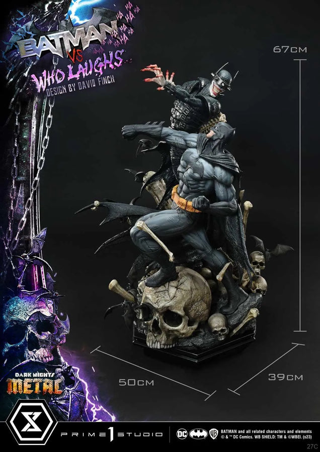 Batman versus Batman Who Laughs (Deluxe Bonus Version) Dark Nights: Metal (Comics) – Prime1Studio – ActionFigure Brasil